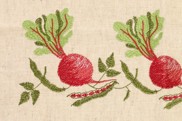 Рушник Буряк 45x65 см білий із малюнком 