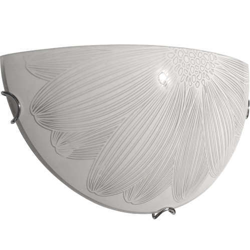 Светильник настенный УТ Сяйво НПБ Ромашка 1/2 1x60 Вт E27 белый 1522 