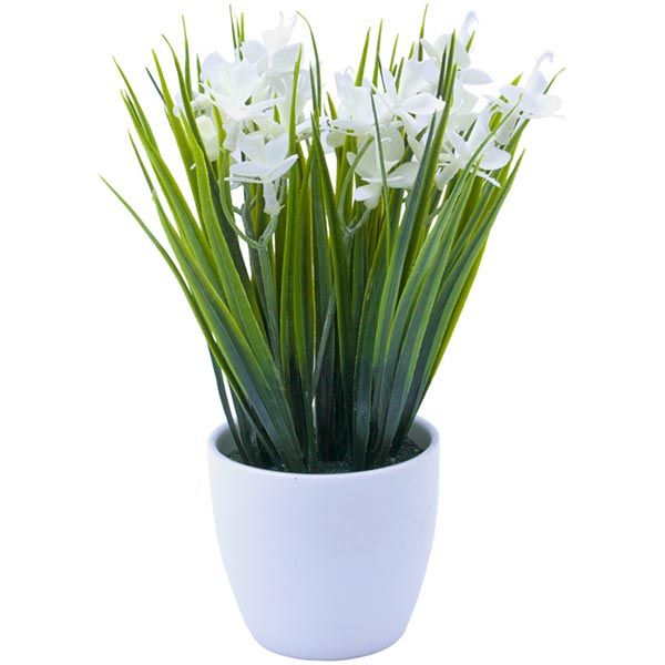 Растение искусственное Ирисы белые C0211W