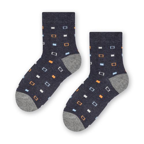 Носки детские для мальчиков Steven 14362 р. 26-28 меланж/джинс 