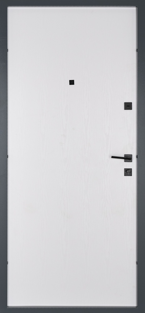 Двері вхідні Abwehr АМ (485+0) 086 Л (Бантр + Б) 2GEN Аvers бетон антрацит / білий 2050х860 мм ліві