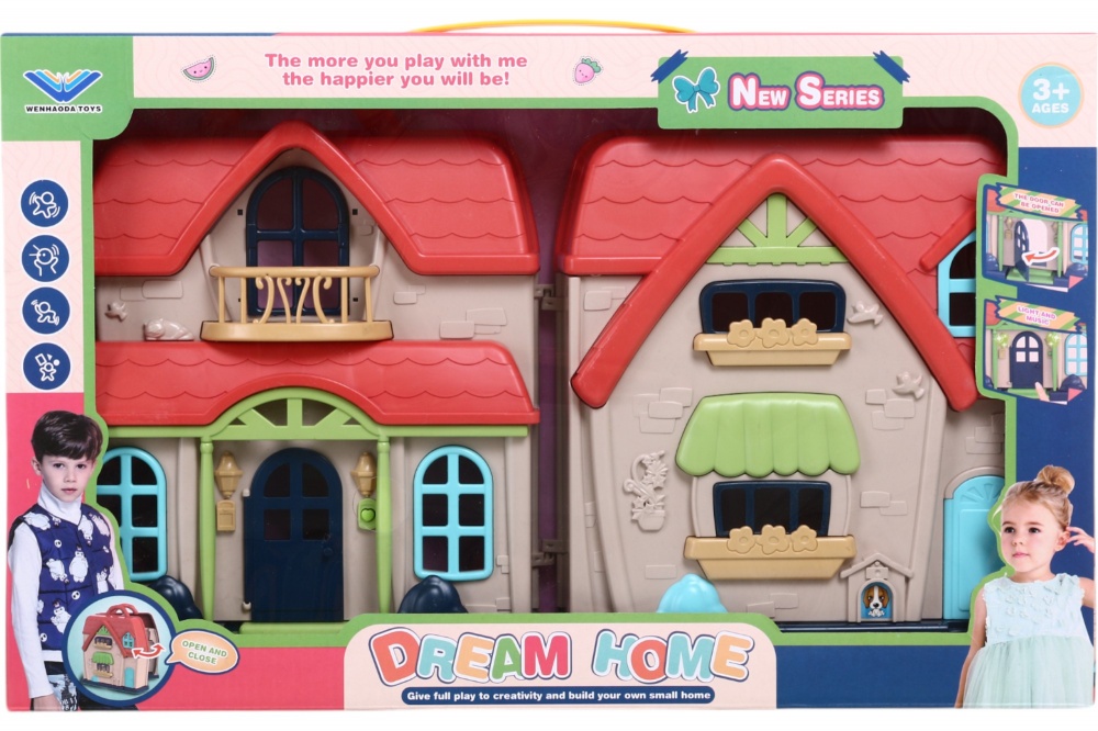 Будиночок для ляльок WENHAODA 17,5х16,5х8 см HSP1316206