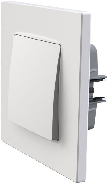 Переключатель перекрестный одноклавишный Plank Electrotechnic Classic/Nordic без подсветки 10 А 220В белый PLK0311031