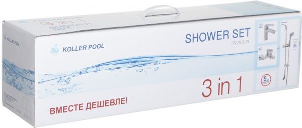 Набор смесителей Koller Pool Kvadro KR0200+KR0100+KR010