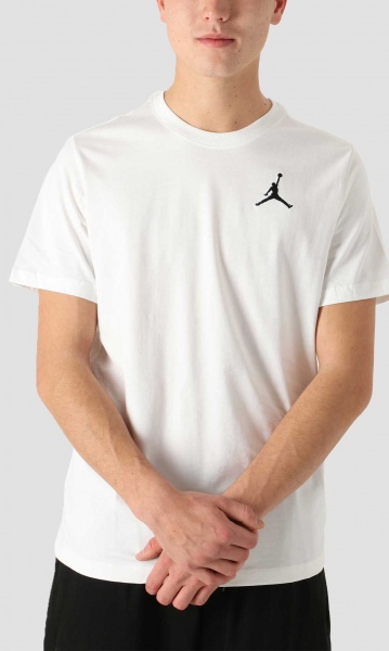 Футболка Jordan M J JUMPMAN EMB SS CREW DC7485-100 р.S білий