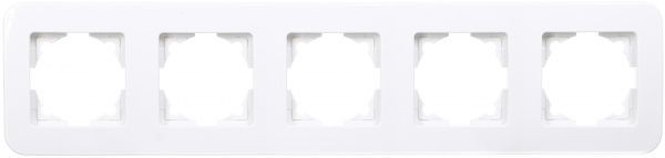 Рамка пятиместная Viko Rollina универсальная белый 90480055