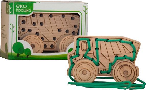 Шнурівка дерев’яна ArinWOOD Самоскид