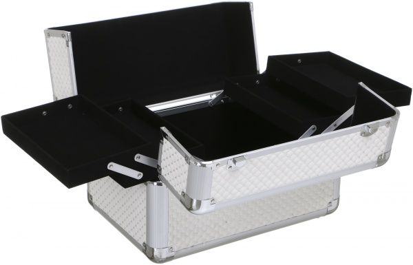 Б'юті-кейс для косметики білий 37,5х25х26 см