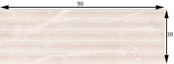 Плитка Cifre Venetian Relieve Ivory 30х90 