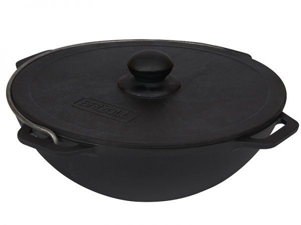 Казан BRIZOLL 4 л азіатський чавунний з чавунною кришкою