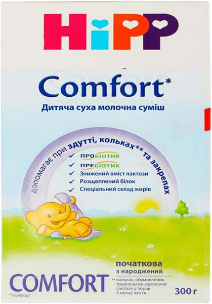 Сухая молочная смесь Hipp Comfort начальная 300 г 9062300126362