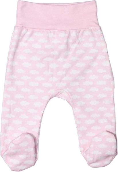 Ползунки Bambinelli Тучки р.68 белый с розовым 