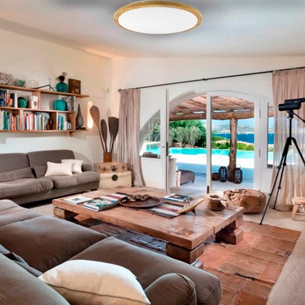 Світильник світлодіодний Feron AL5501 Wooden з пультом д/к 36 Вт білий 3000-6500 К 