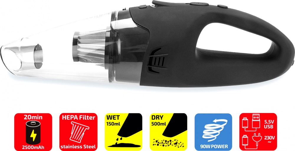 Пылесос автомобильный Heyner 12 V Akkupower Pro (238100) 