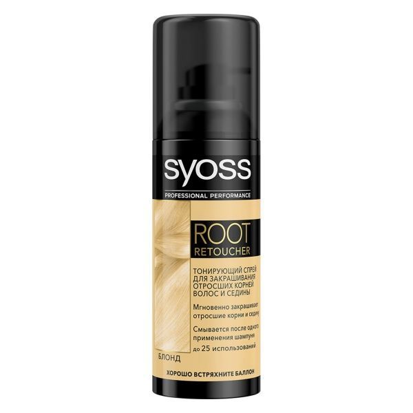 Спрей тонуючий Syoss Root Retoucher блонд 120 мл