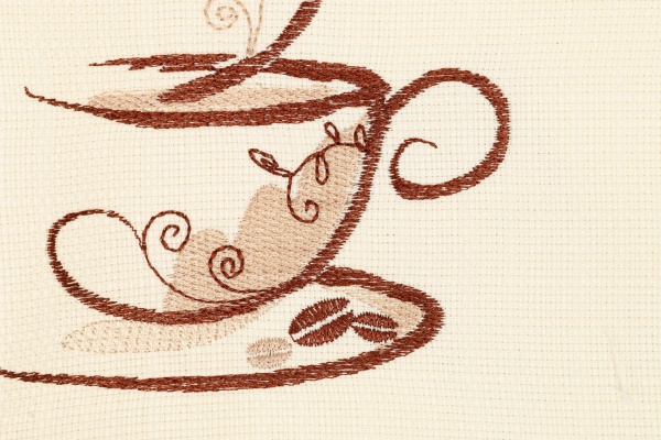 Серветка Едельвіка Кава 401-21/00 40x40 см білий із малюнком 