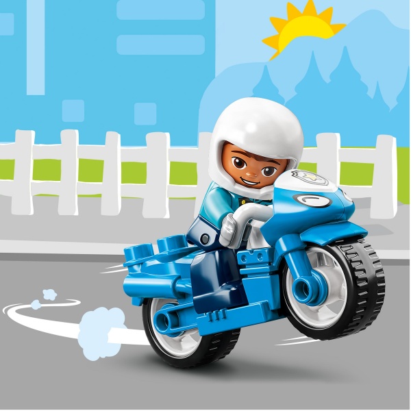 Конструктор LEGO DUPLO Поліцейський мотоцикл 10967