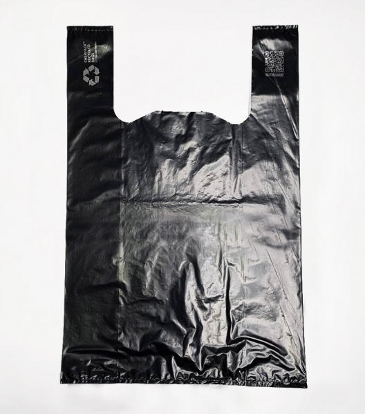 Пакет-майка Cherpack Recycled чорні 34x55 мм 50 шт.