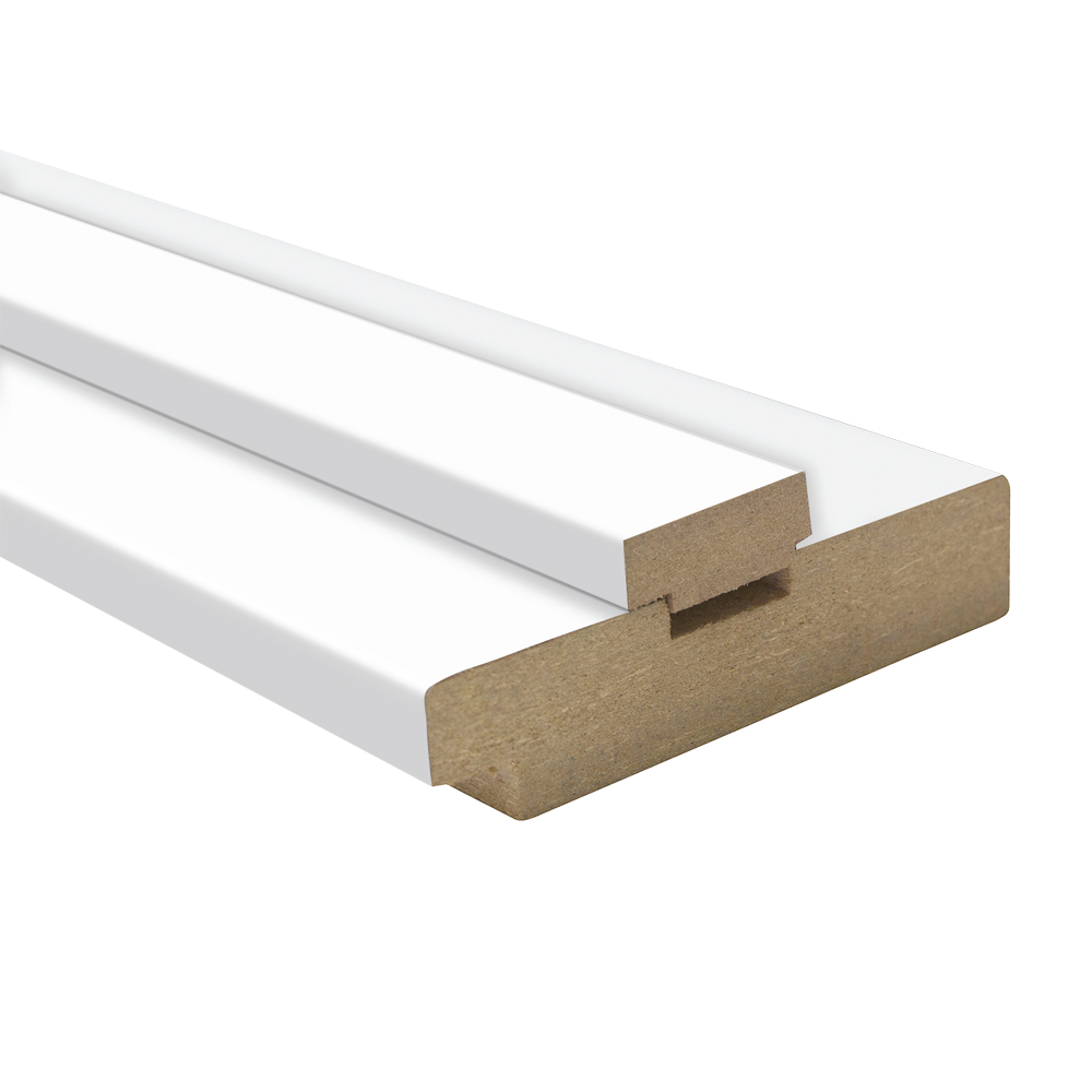 Дверная коробка ОМиС под добор 2070х80 мм белый эмалекс