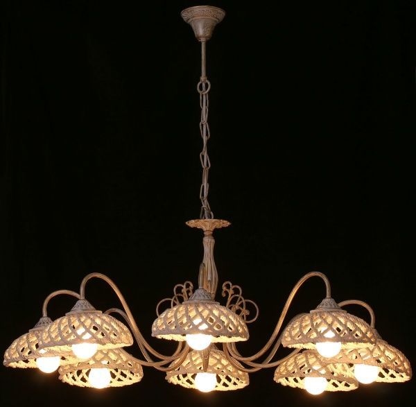 Люстра Arte Lamp A5358LM-8WG 8x60 Вт E27 бело-золотистый Twisted 