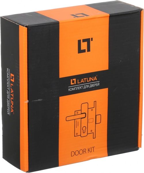 Замок врезной с ручками Kumru AB PZ 62 мм старая бронза