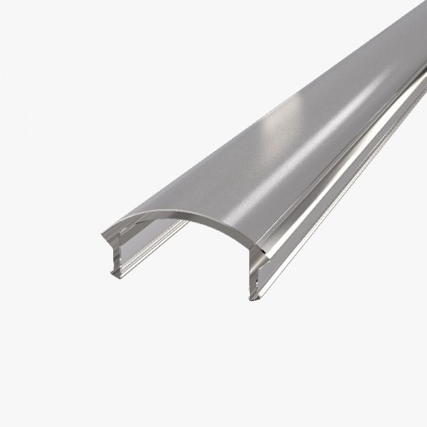 Профиль алюминиевый АЛЮПРО ПАС-3151 Z000м/AS анодированный с прозрачной линзой 200 см 