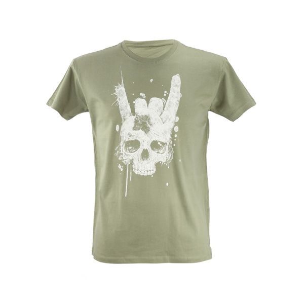 Футболка чоловіча Sol's Imperial 190 Череп 11500268/91XXL р.XXL хакі