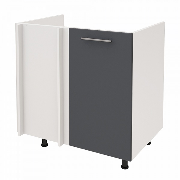 Тумба нижня Руна МНУМ 800x818x520 мм сірий попіл РОКО