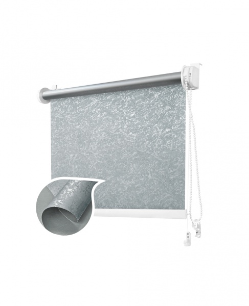 Ролета термо (blackout) Rollotex з фіксацією на струні Miracle 96x150 см сріблясто-сіра 