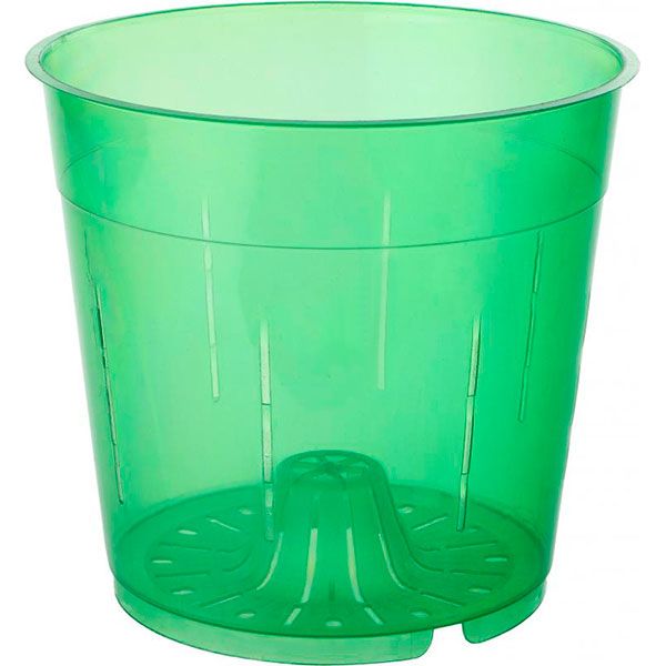 Горшок цветочный с отверстием 1.5 л зеленый