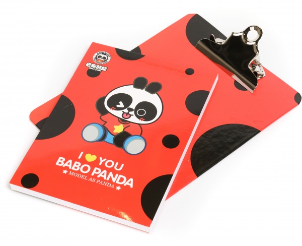 Папка-планшет A5 Панда червона