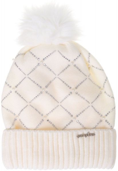 Шапка для девочек Pompona р.50-52 белый 20 Z P 69 ПП 
