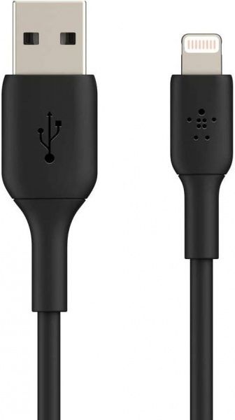 Кабель Belkin Lightning – USB 2 м чорний (CAA001bt2MBK) 