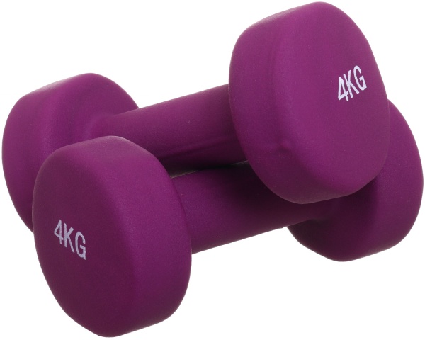 Набір гантелей MAYO Mayneodum-4.0 2х4 кг фіолетовий 