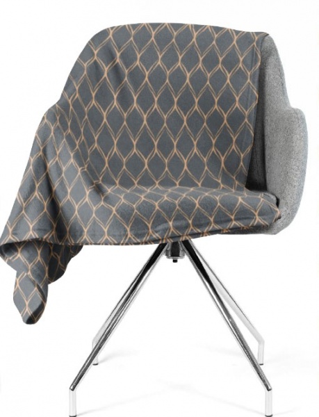 Плед Frannel Cross 160x200 см сірий La Nuit 