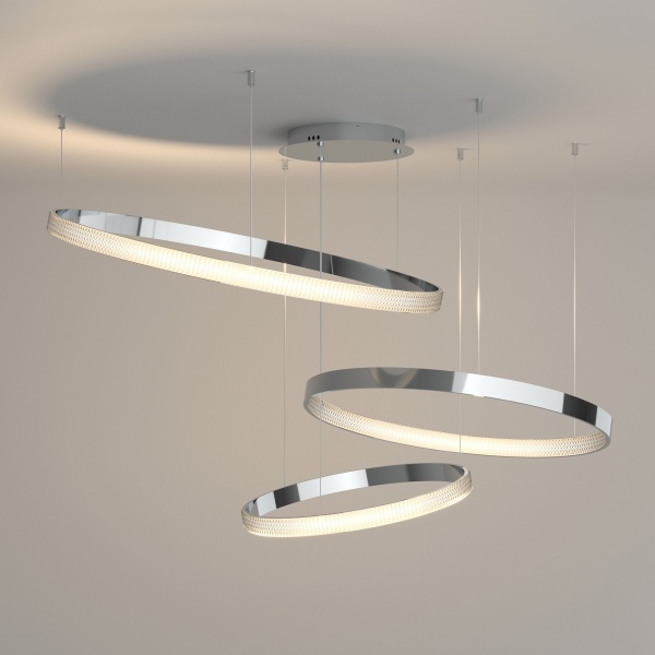 Світильник підвісний Strotskis Smart Posh пульт ДУ/Wi-Fi 100 Вт хром 90275/3 (хром) 