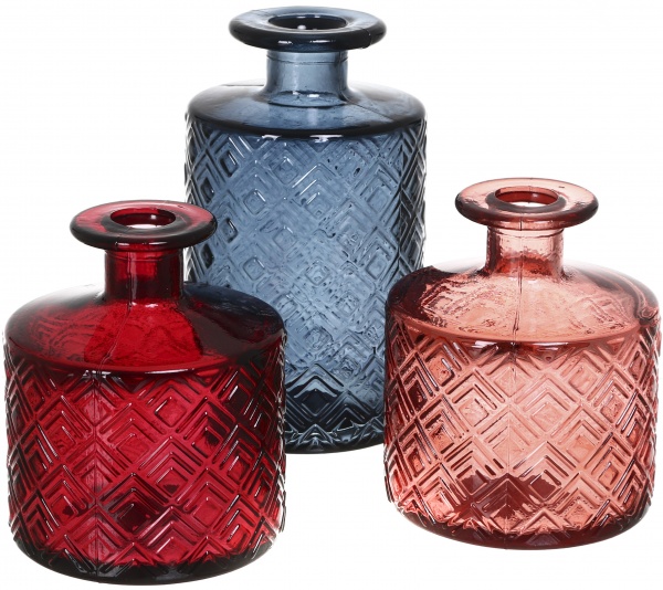 Ваза скляна San Miguel Nihon 12 см червона 