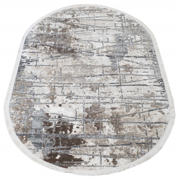 Килим Karmen Carpet GALYA PLUS S3802A GREY/GREY 80x150 см O 