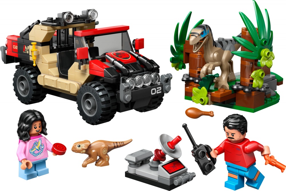 Конструктор LEGO Jurassic World Бегство по бездорожью от раптора 76972