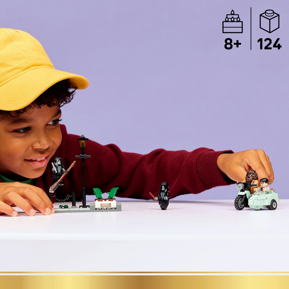 Конструктор LEGO Harry Potter Геґрід і Гаррі: Втеча з Тисової вулиці 76459