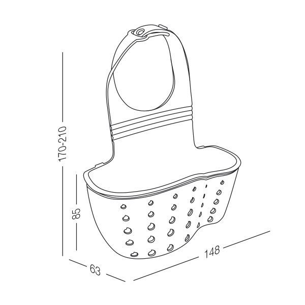 Тримач губки MVM бежевий К-1524