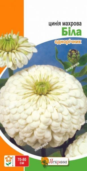 Насіння Яскрава майорці махрова біла 0,5 г