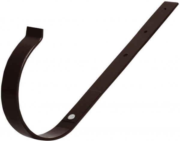 Кронштейн желоба Bryza прямой металлический 125 мм коричневый 