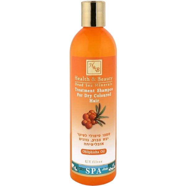 Шампунь Health and Beauty для сухих окрашенных волос с маслом облепихи 400 мл