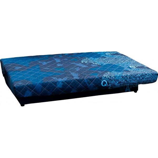 Диван Ньюс с 2 подушками 1920x950x950 мм поликоттон blue