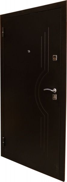 Двері вхідні Y1S03C56+M03C темно-коричневий 2050x960мм праві