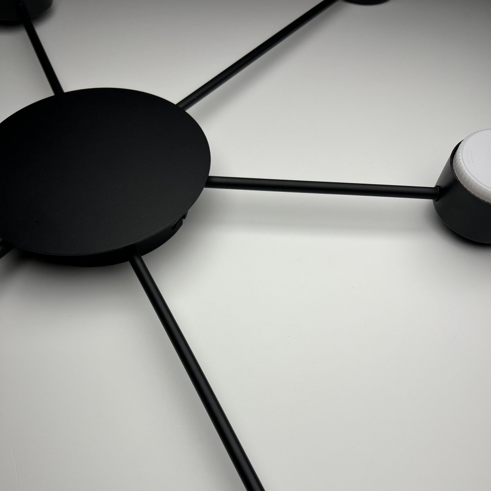 Люстра стельова Luminaria 6xGX53 чорний RAY SLIM 6xGX53 BLACK