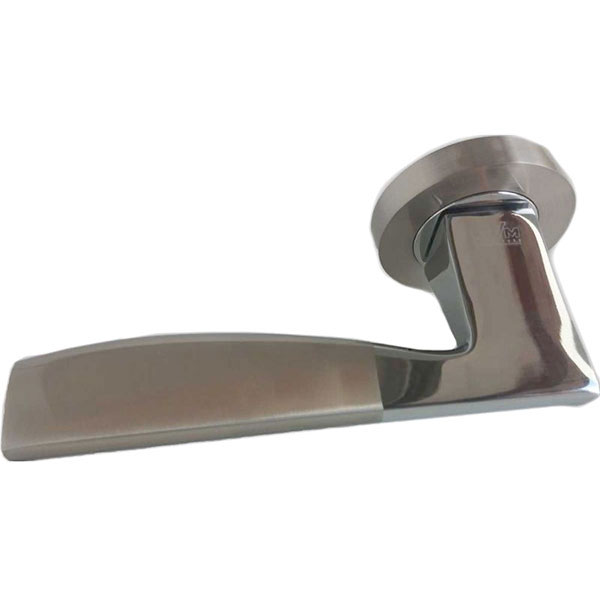 Ручка для дверей на розетці MVM DAF Z-1220 SN/CP матовий нікель/полірований хром