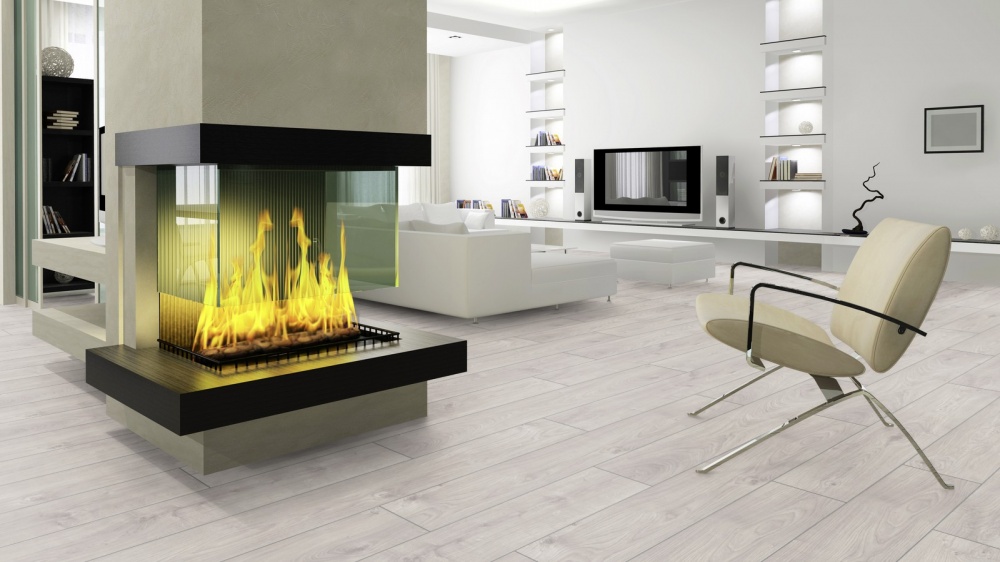 Ламінат Kronotex Exquisit V4 дуб атлас білий 32/АС4/8 мм