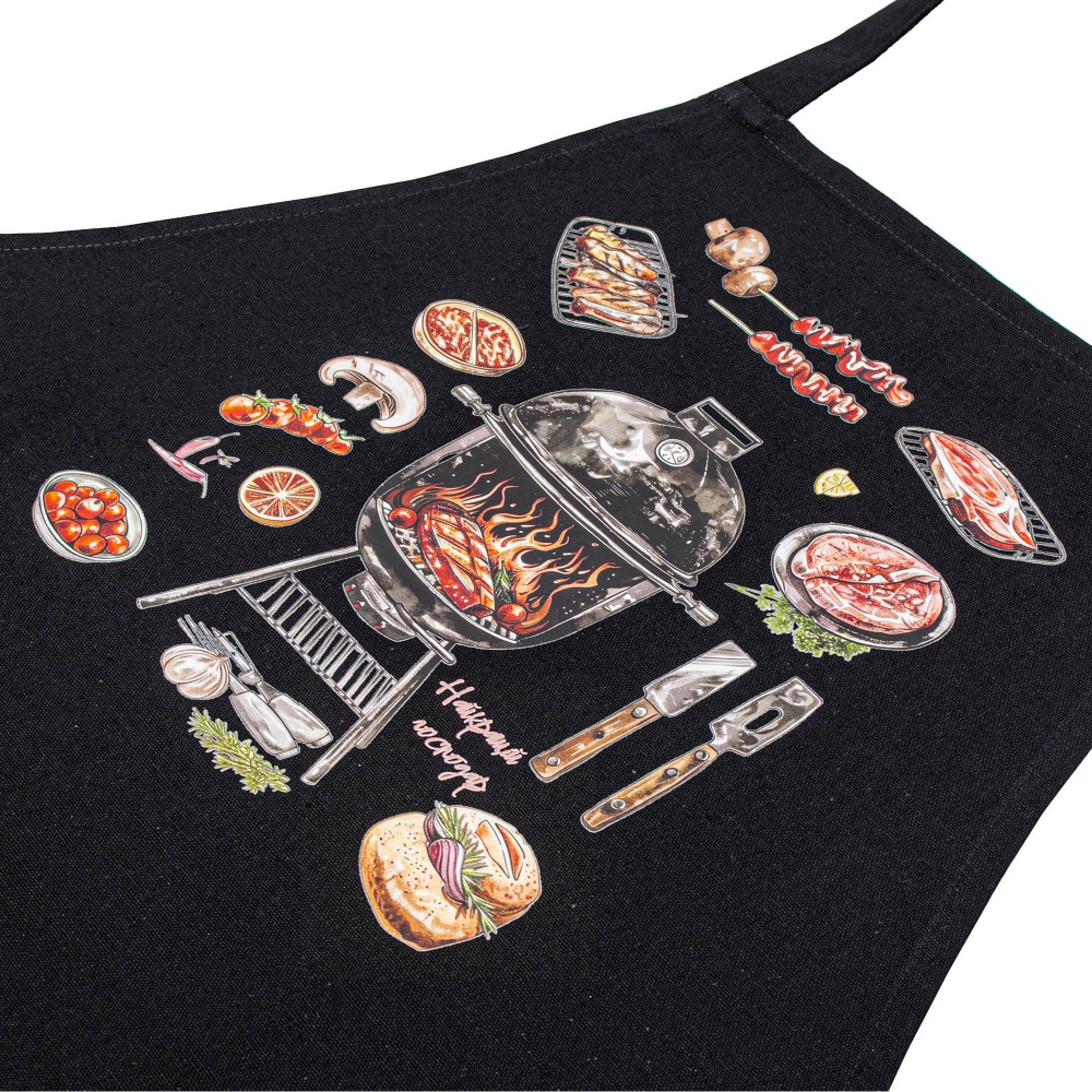 Фартук Home Line Гриль 68x80 см черный пикник